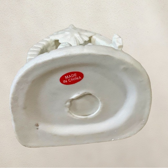 Ivory Porcelain Bisque Christmas Nativity Scene Holiday Decor - 5” Tall - Picture 9 of 11